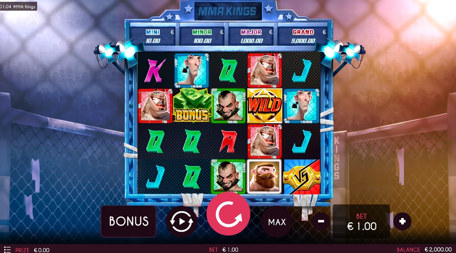 MMA Kings Slot Gameplay