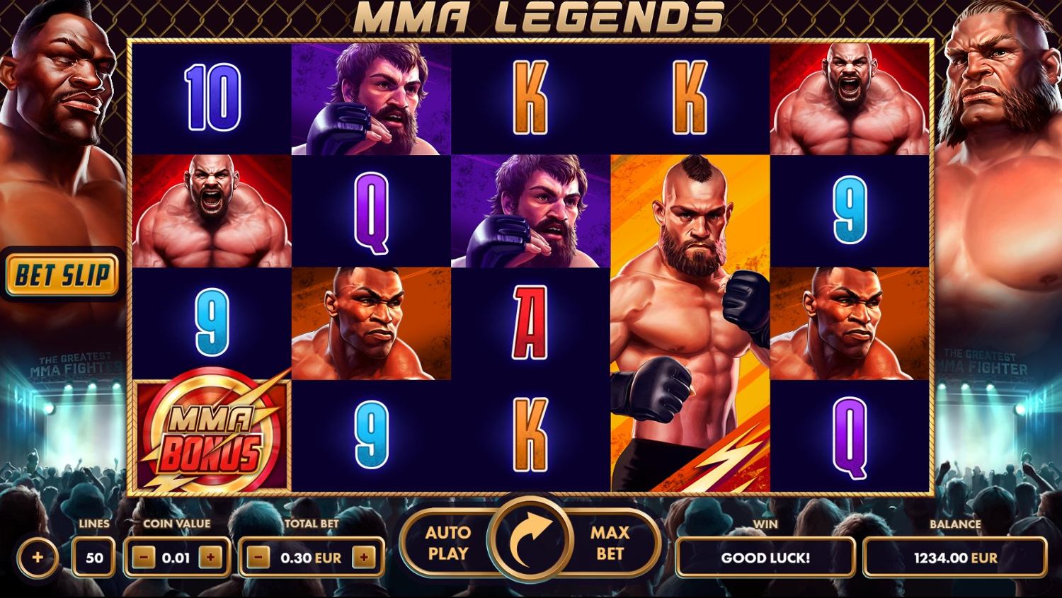 MMA Legends Slot Gameplay