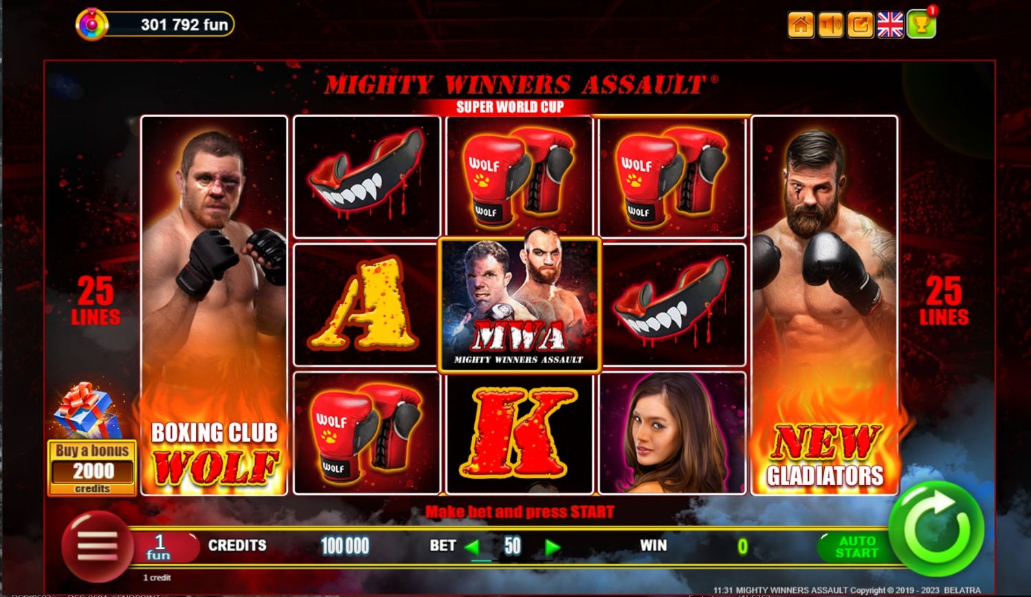 MWA - Mighty Winners Assault Slot Gameplay