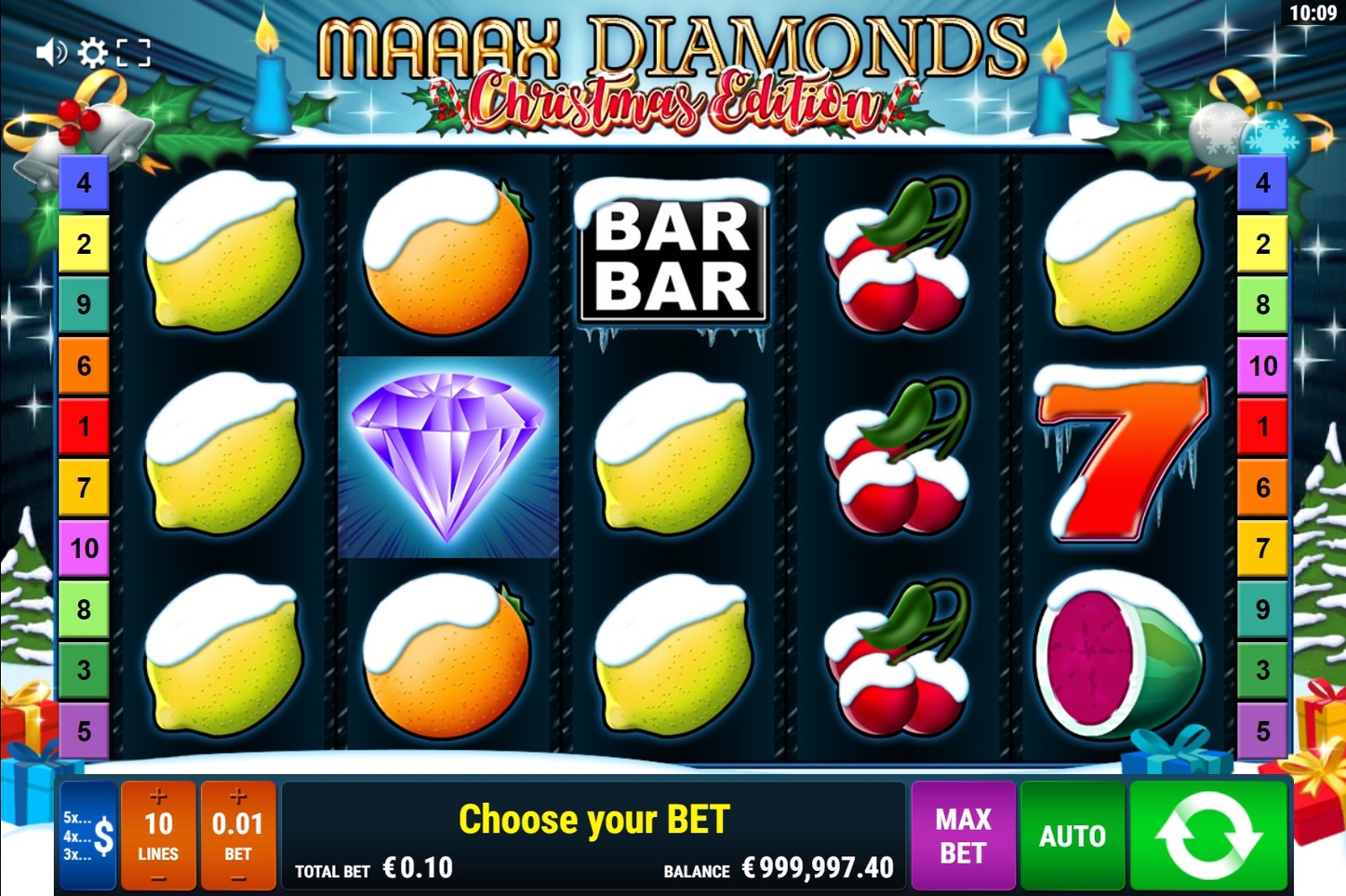Maaax Diamonds - Christmas Edition Slot Gameplay