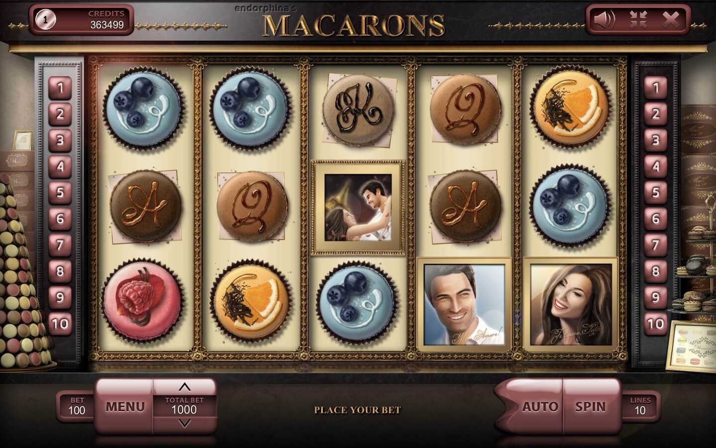 Macarons Slot Gameplay
