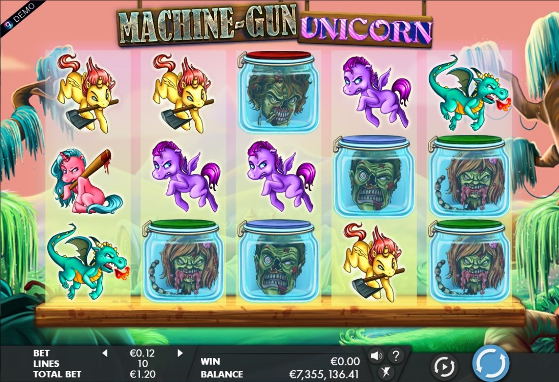 Machine-Gun Unicorn Slot Gameplay