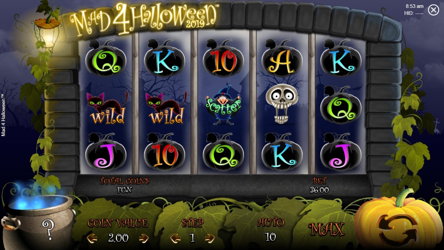 Mad 4 Halloween Slot Gameplay