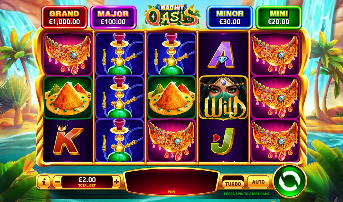 Mad Hit Oasis Slot Gameplay