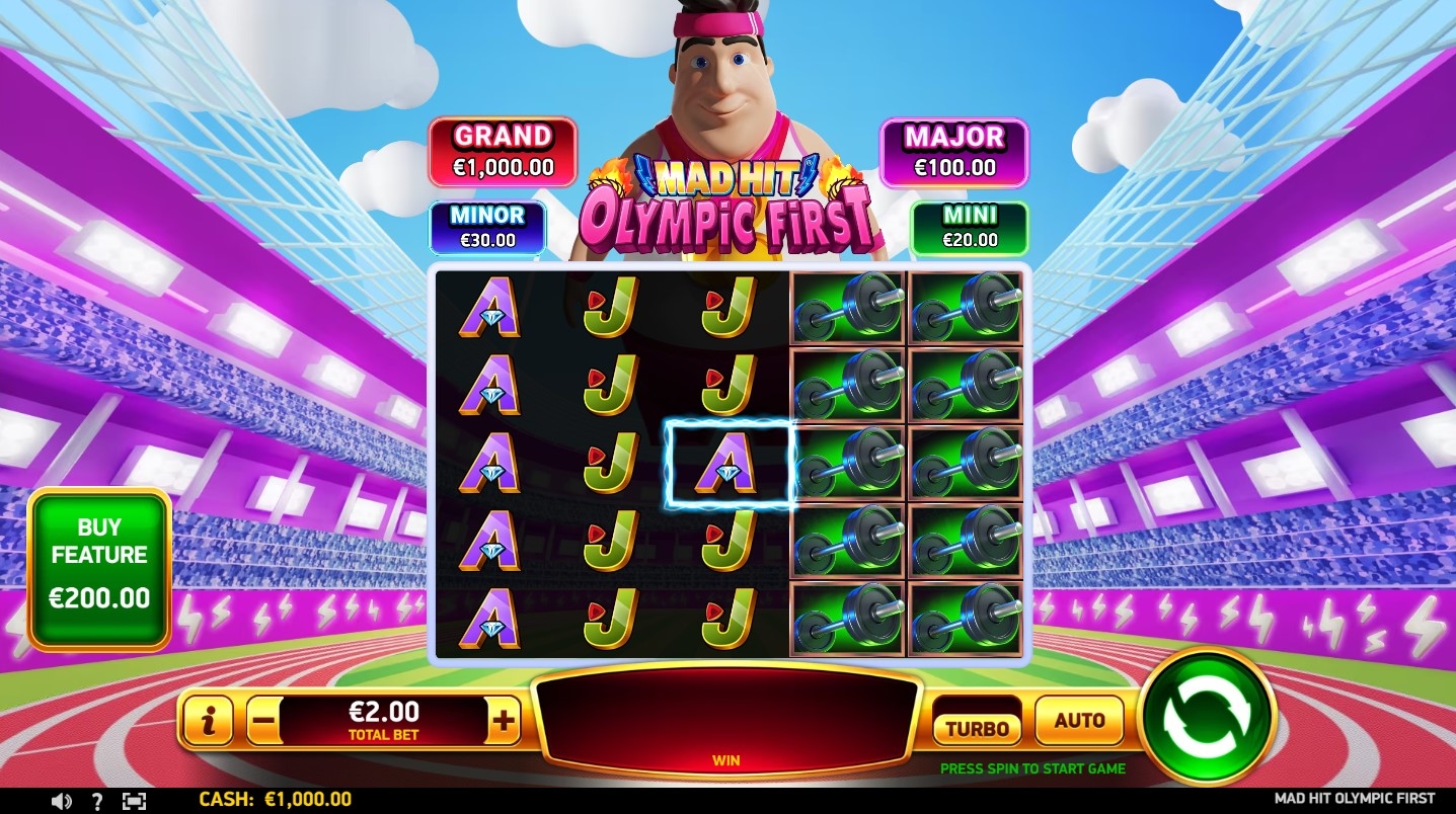 Mad Hit Olympic First Slot Gameplay