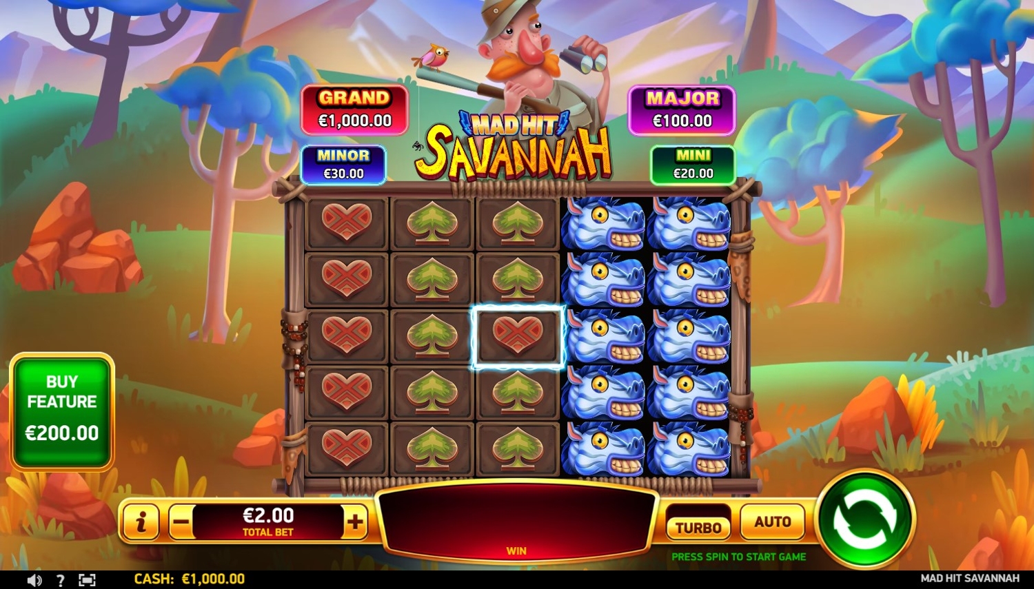 Mad Hit Savannah Slot Gameplay