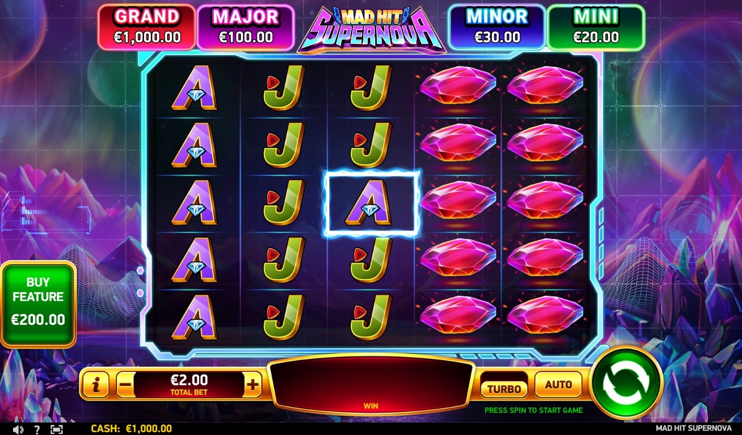 Mad Hit Supernova Slot Gameplay