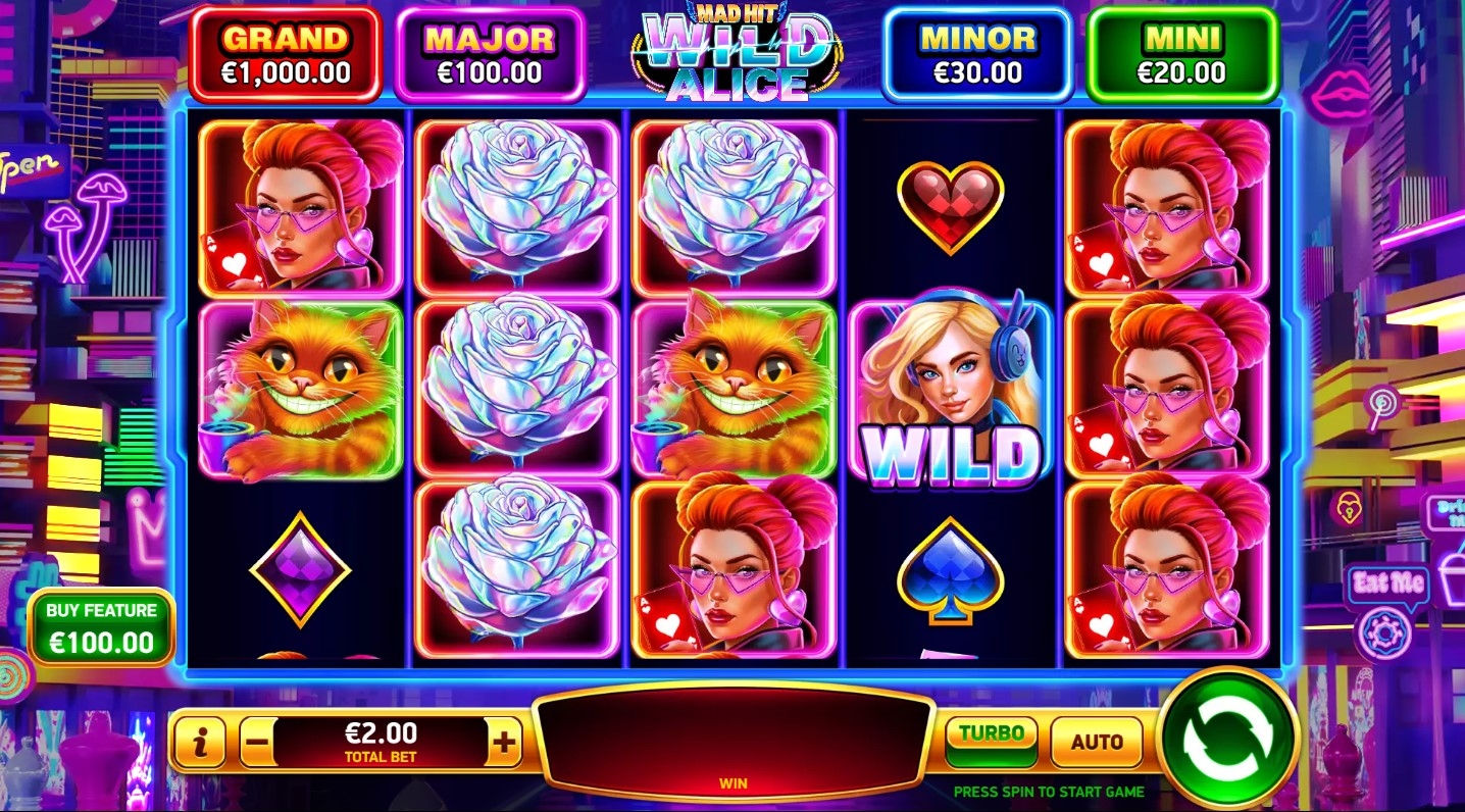 Mad Hit Wild Alice Slot Gameplay