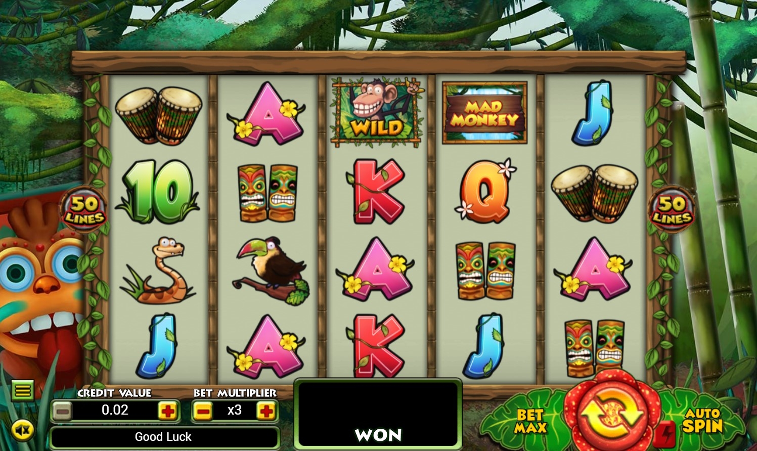 Mad Monkey Slot Gameplay