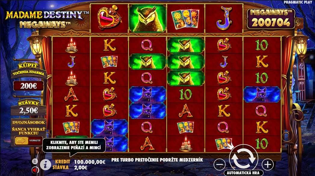 Madame Destiny Megaways Slot Gameplay