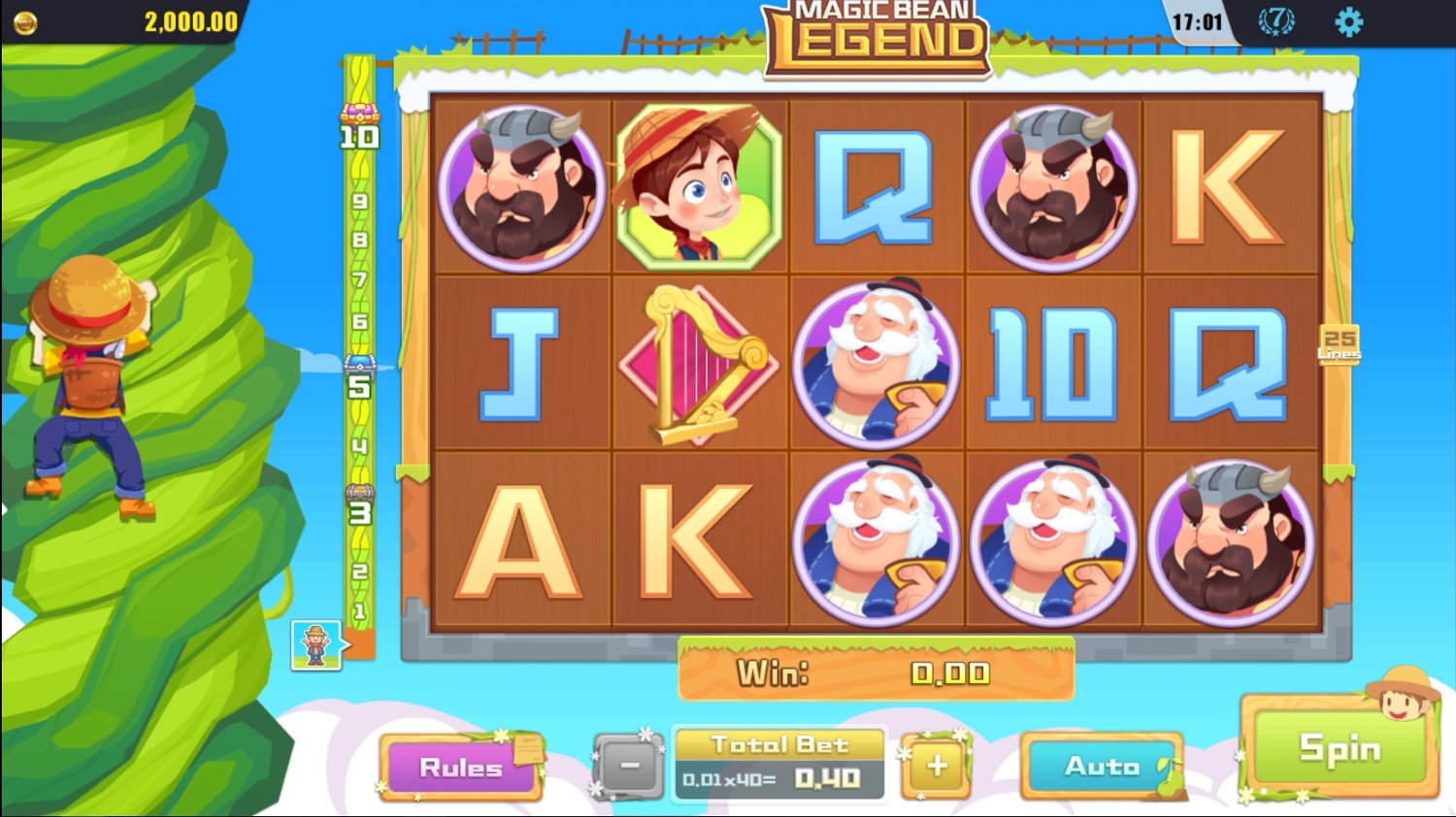 Magic Bean Legend Slot Gameplay