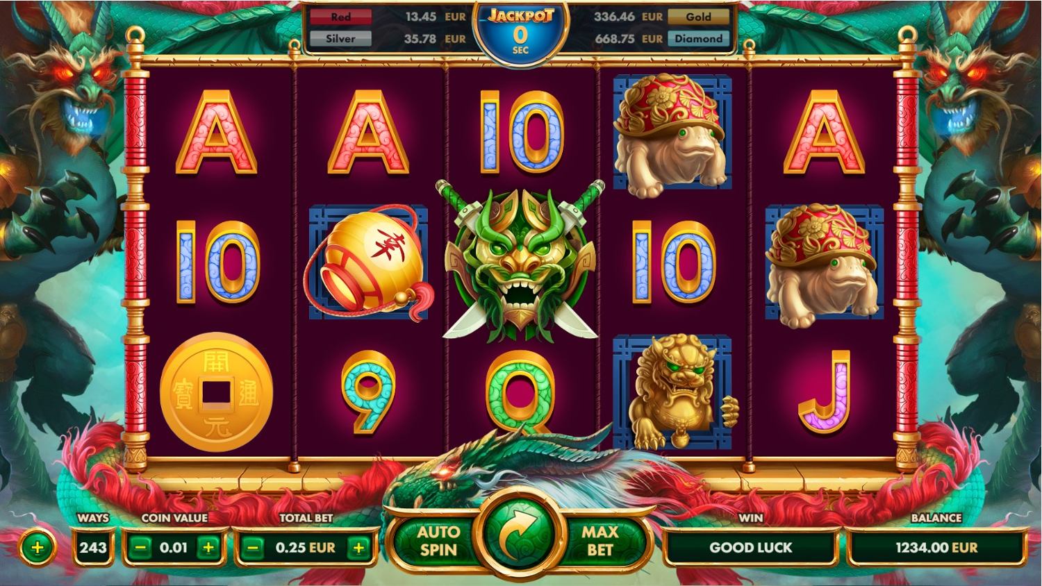 Magic Dragons Slot Gameplay