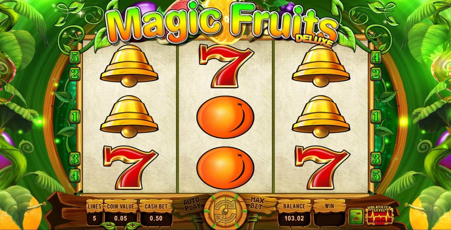 Magic Fruits Deluxe Slot Gameplay