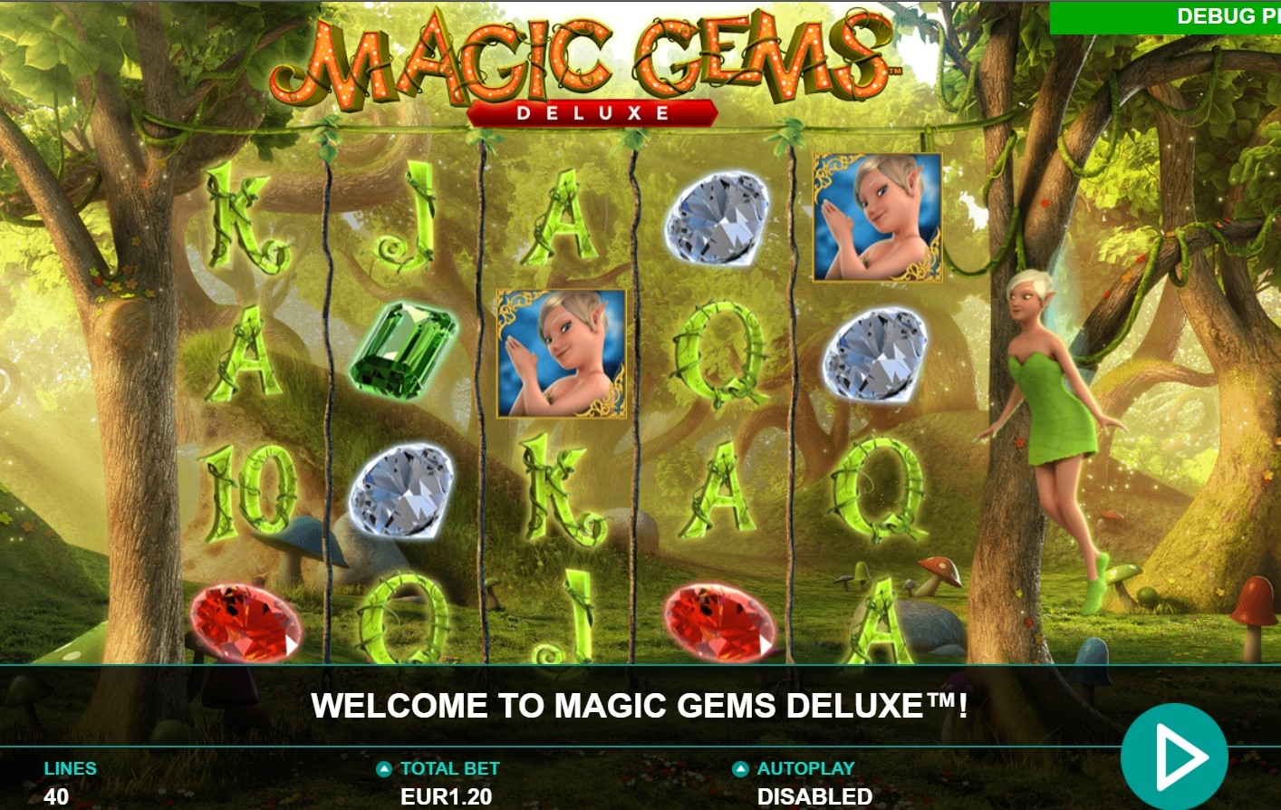 Magic Gems Deluxe Slot Gameplay