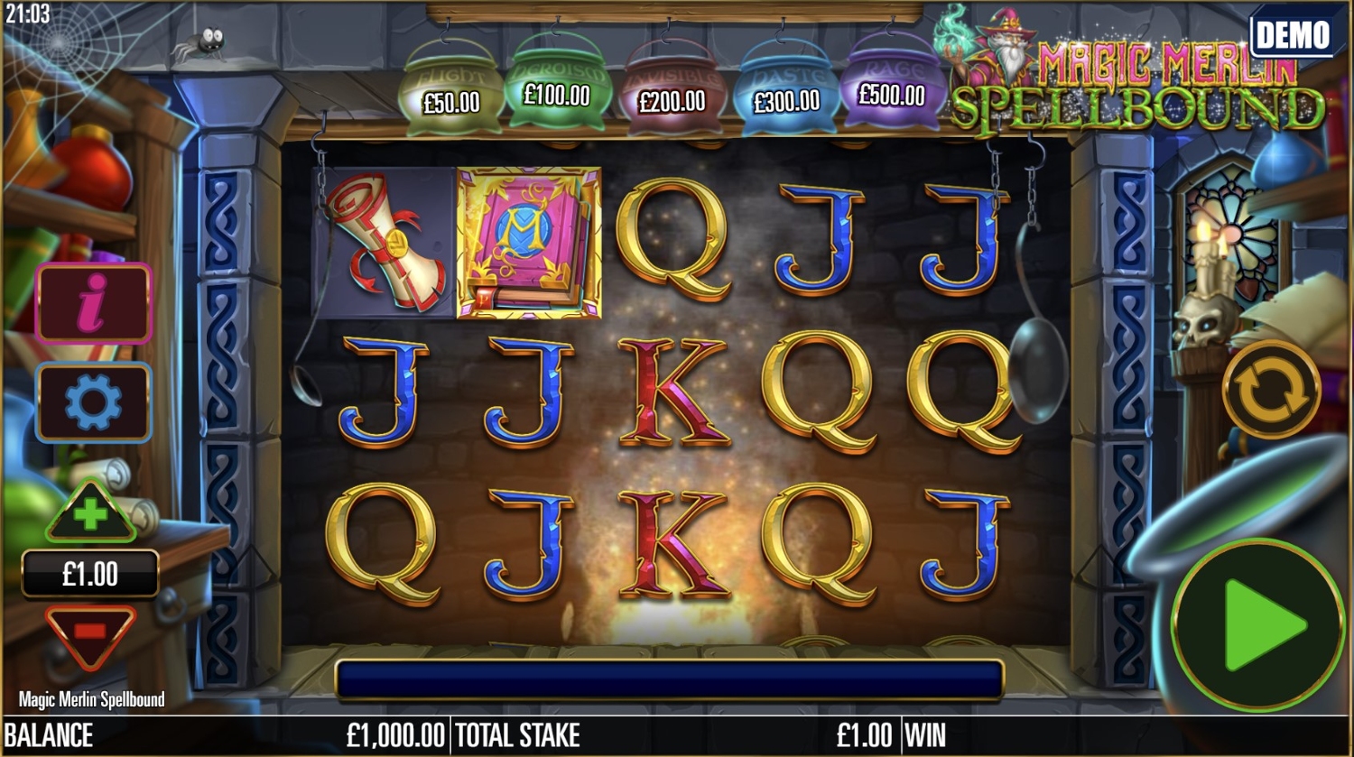 Magic Merlin Spellbound Slot Gameplay
