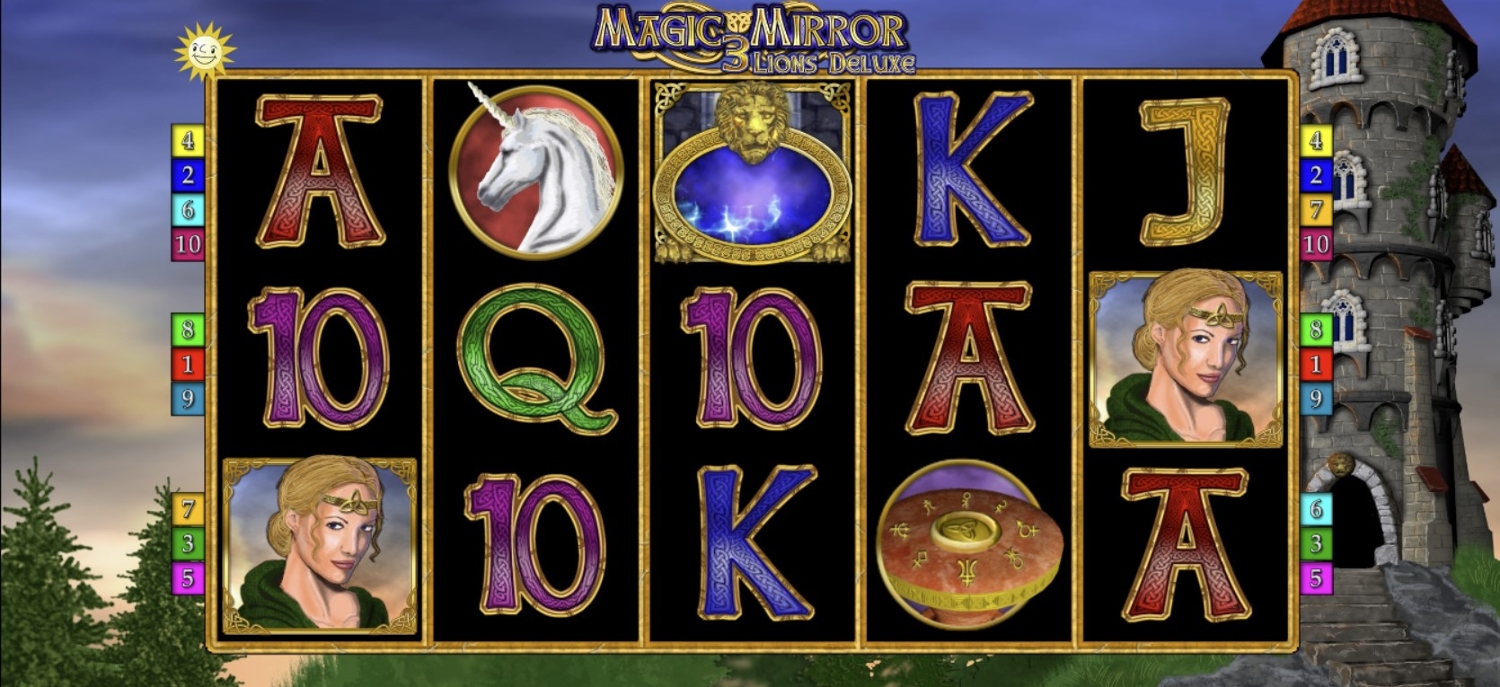Magic Mirror 3 Lions Deluxe Slot Gameplay