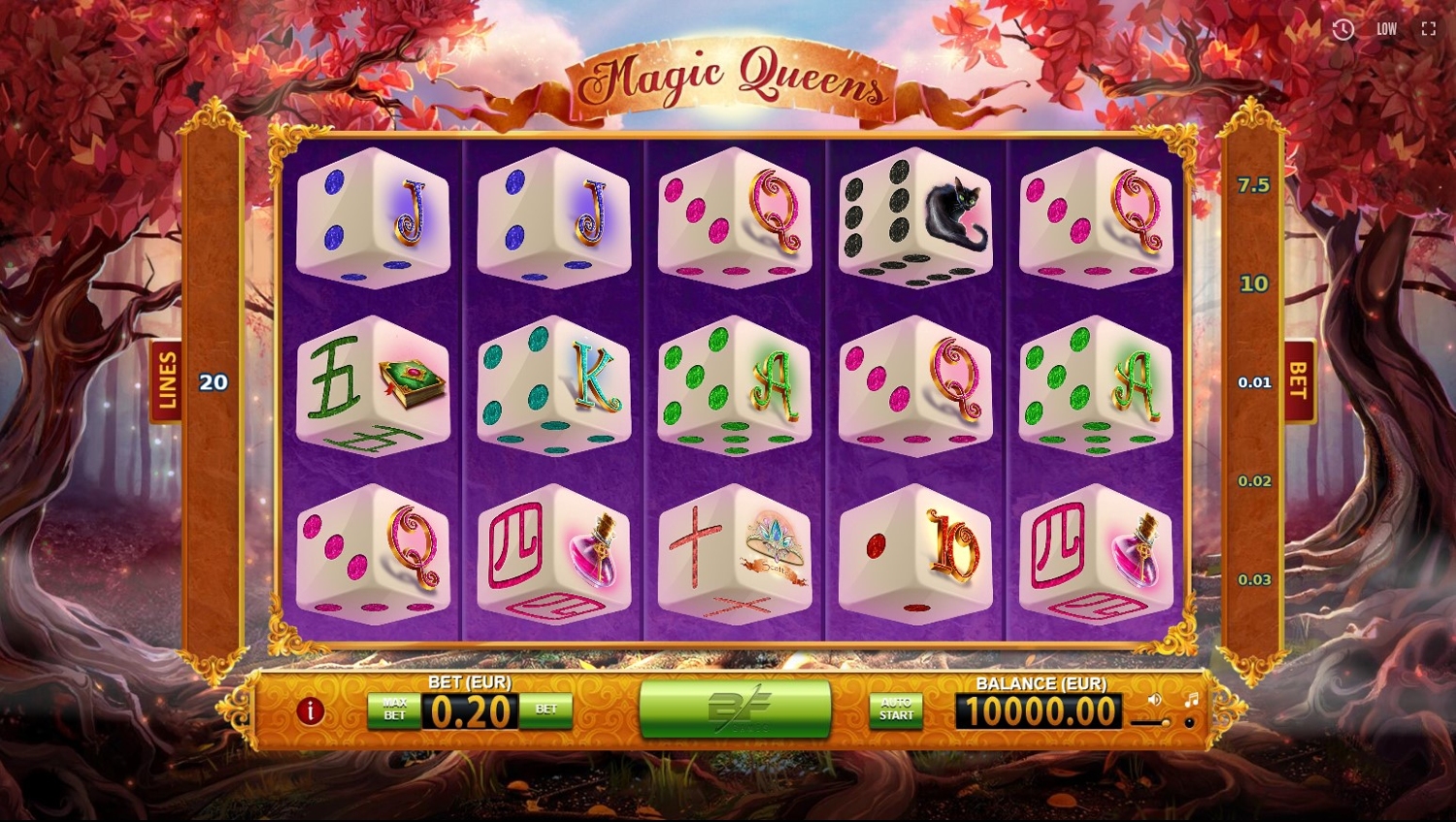 Magic Queens Dice Slot Gameplay