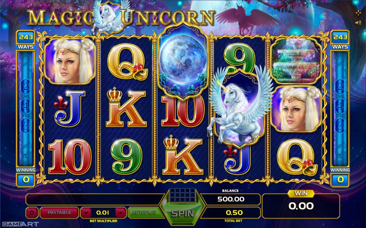 Magic Unicorn Slot Gameplay