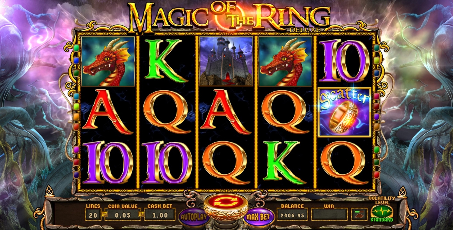 Magic of the Ring Deluxe Slot Gameplay