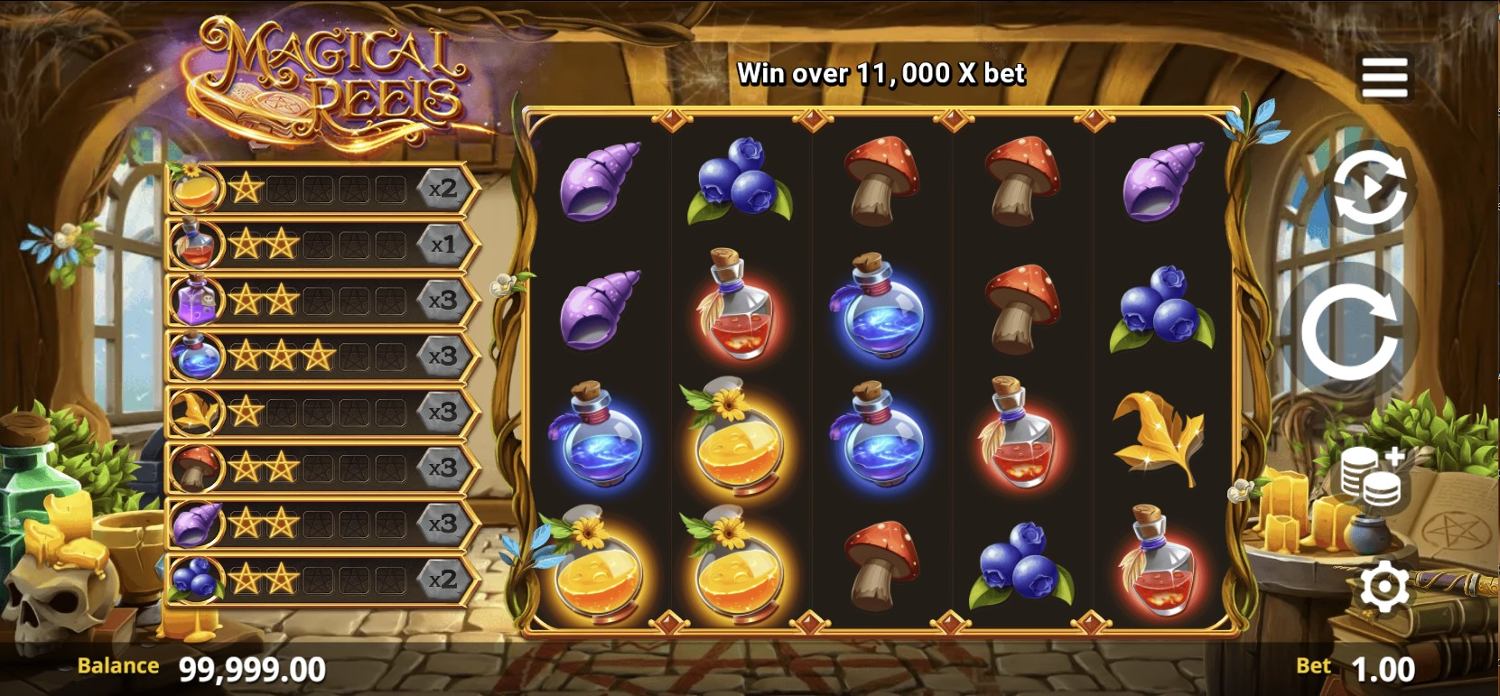 Magical Reels Slot Gameplay