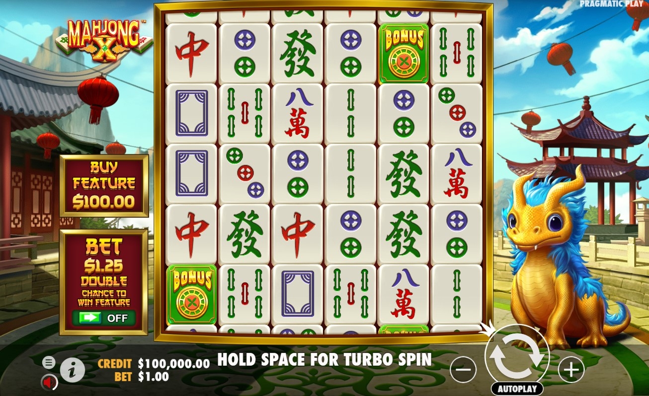 Mahjong X Slot Gameplay