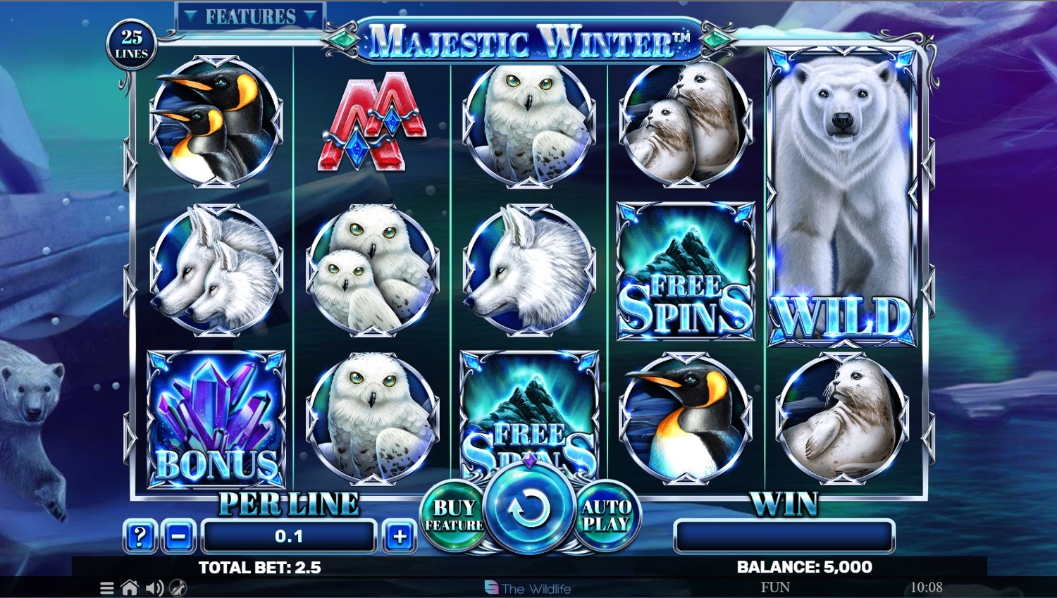 Majestic Winter Slot Gameplay