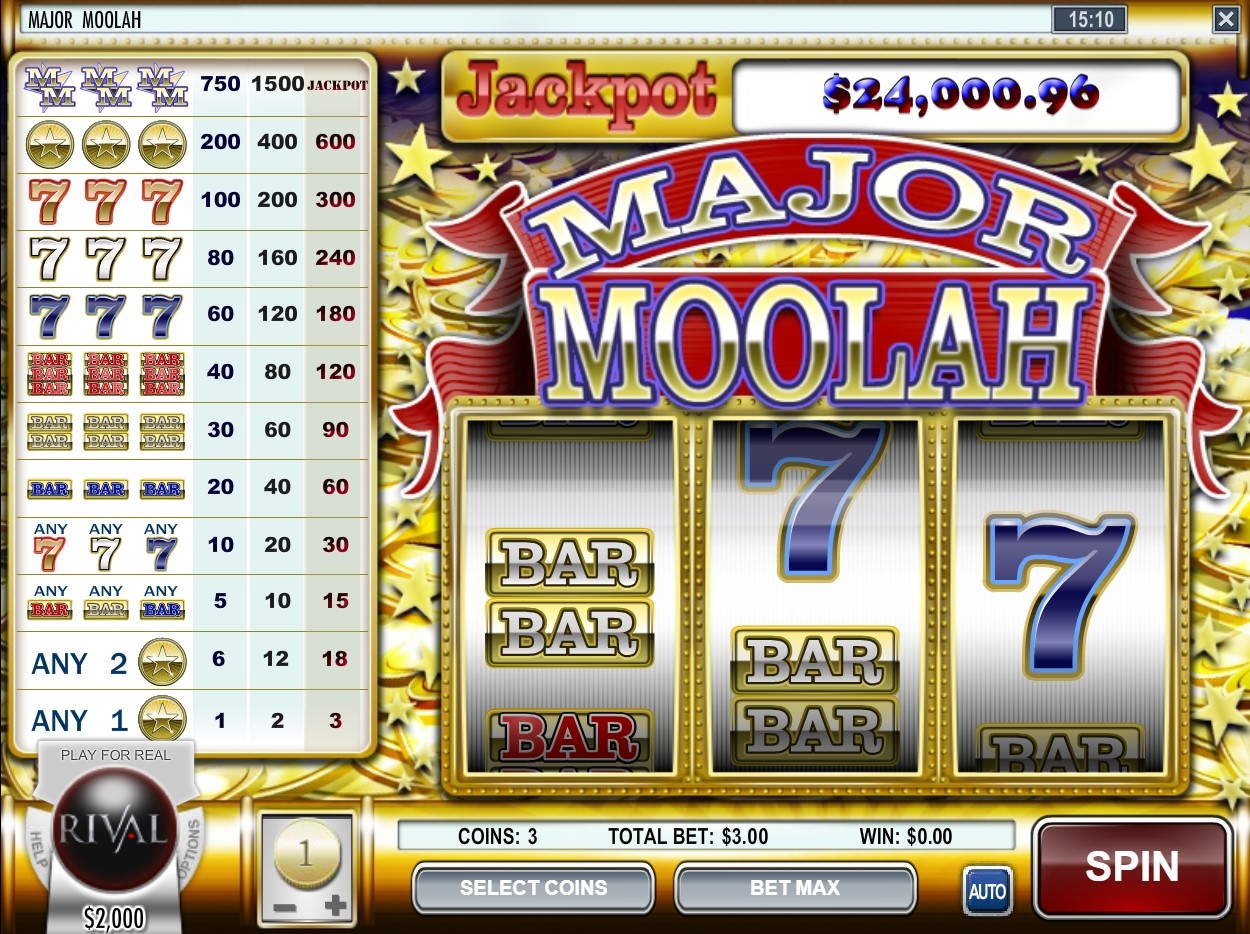Major Moolah Slot Gameplay