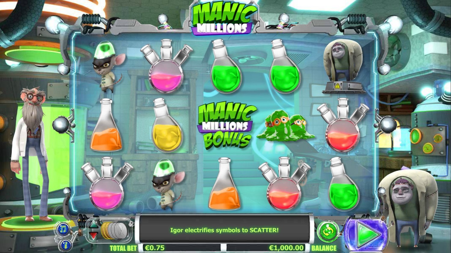Manic Millions Slot Gameplay