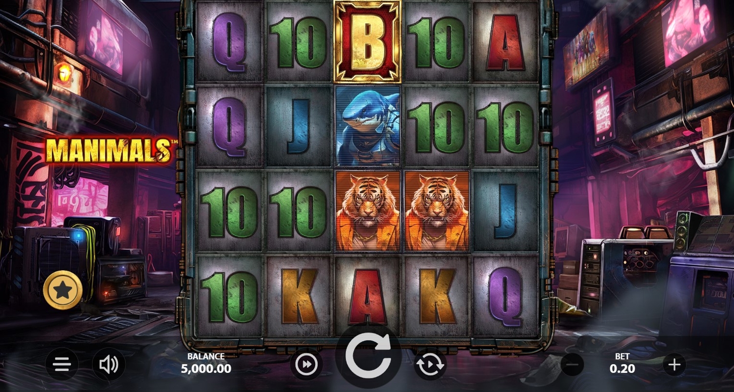 Manimals Slot Gameplay