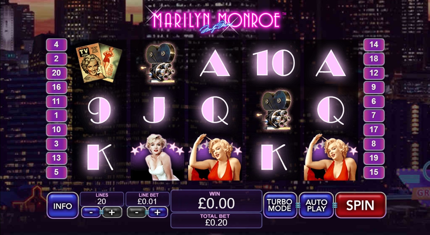 Marilyn Monroe Slot Gameplay