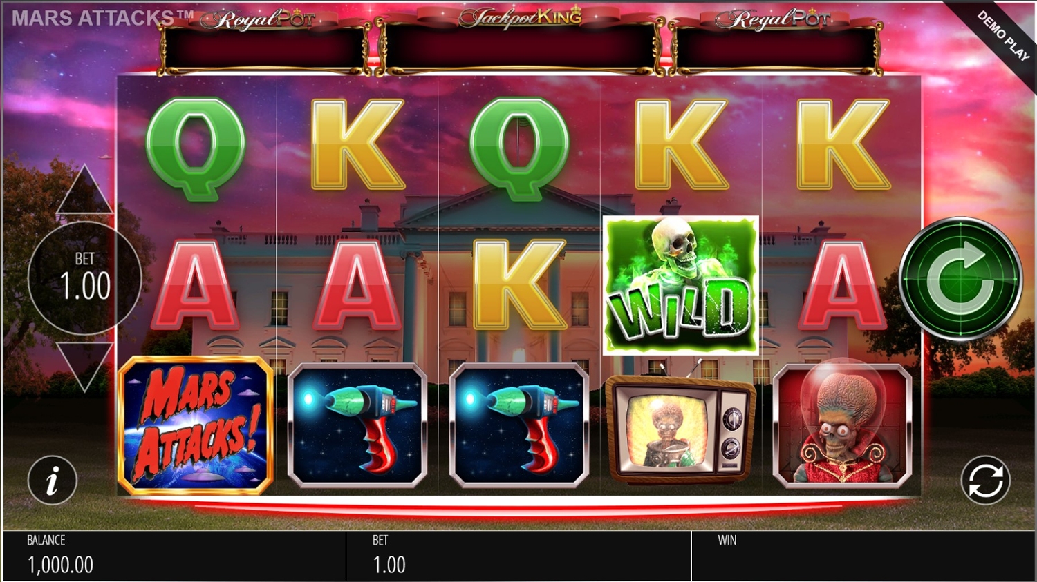 Mars Attacks Slot Gameplay