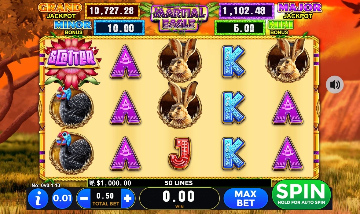 Martial Eagle Slot Gameplay