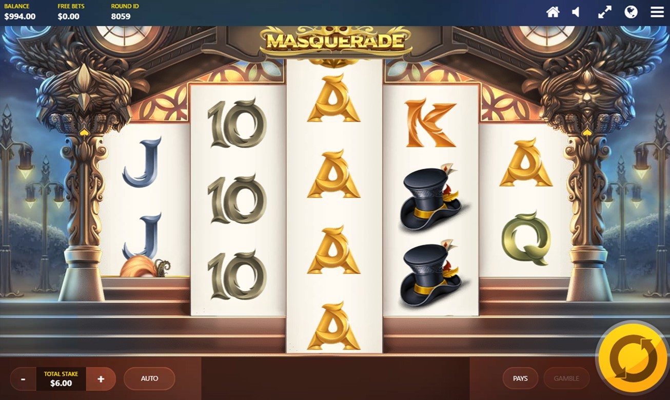 Masquerade Slot Gameplay