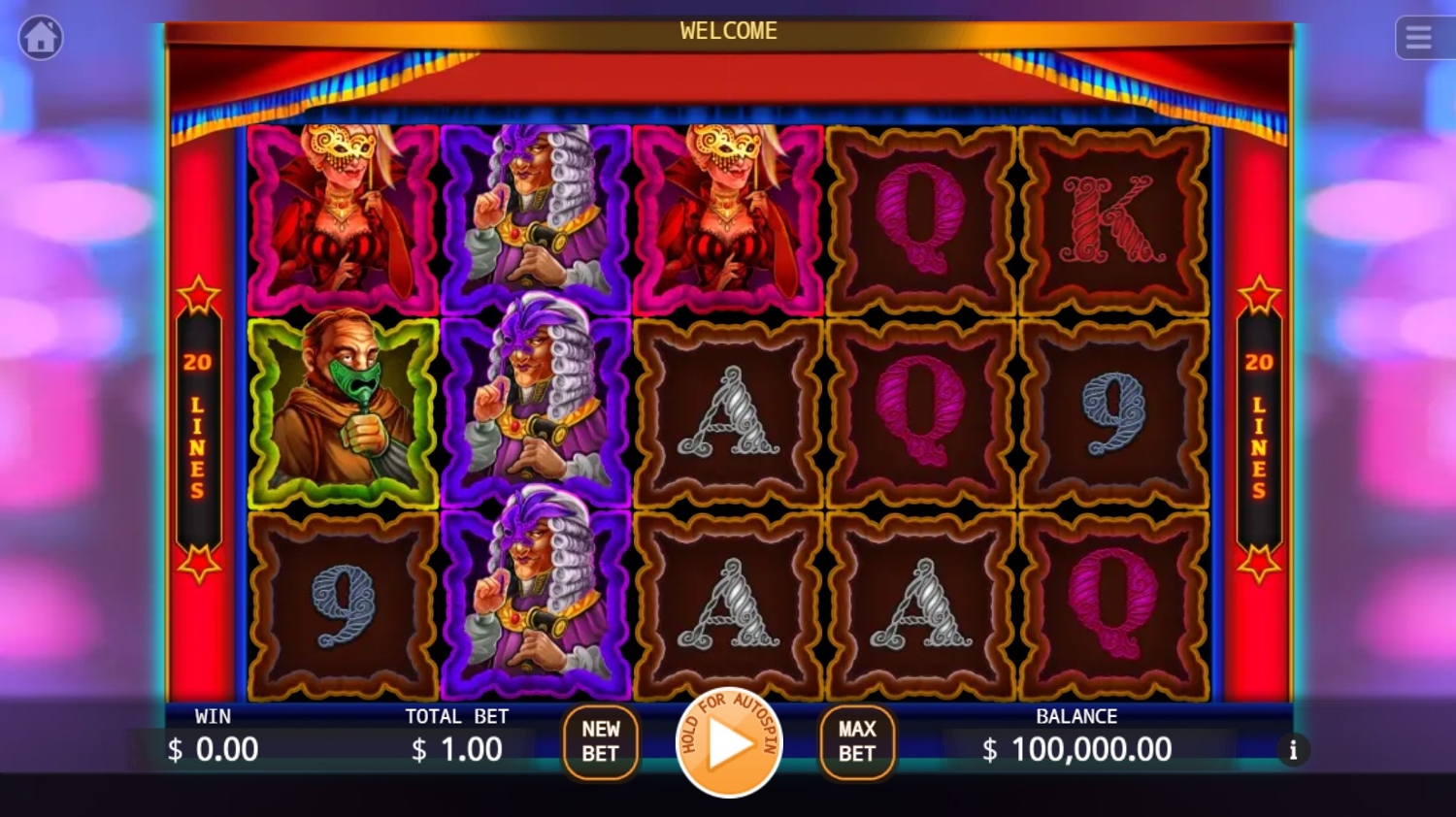 Masquerade Slot Gameplay