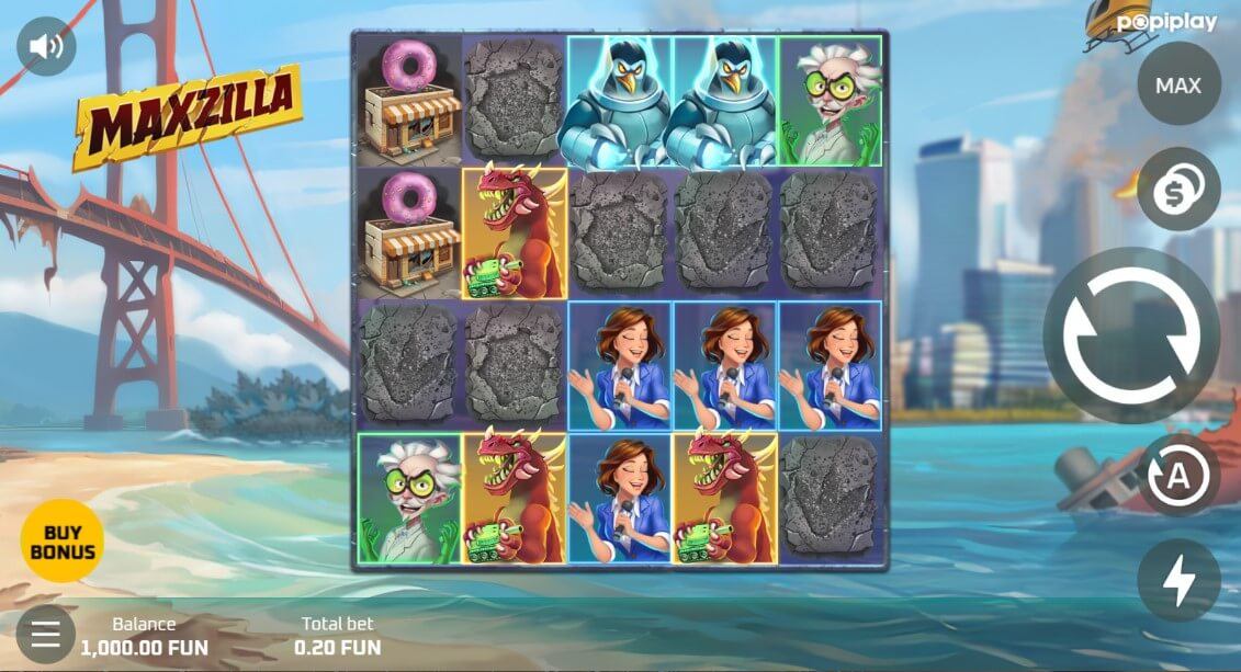 Maxzilla Slot Gameplay