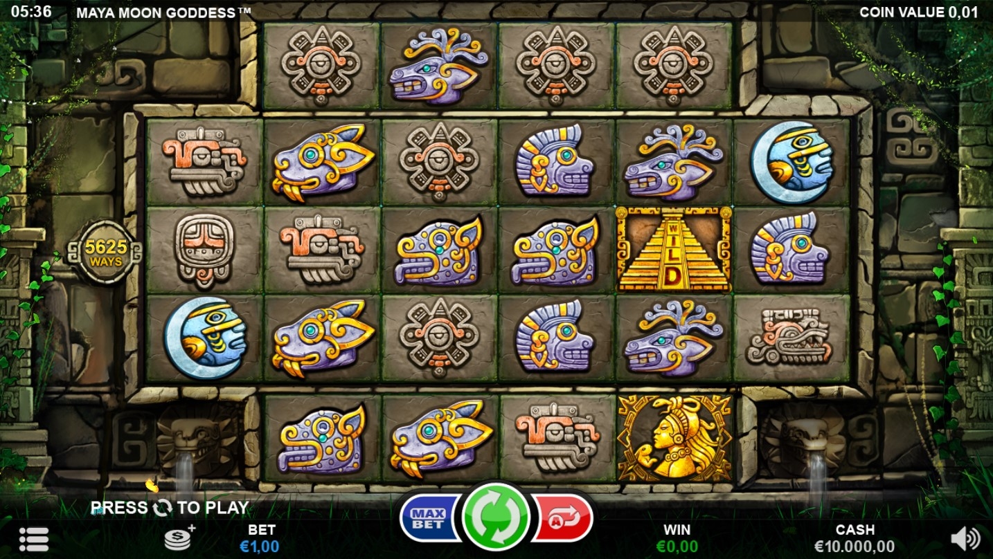 Maya Moon Goddess Slot Gameplay