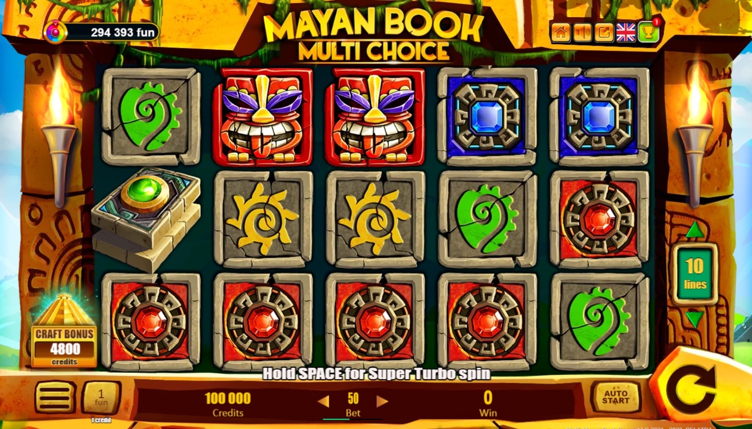 Mayan Book Multi Chocie Slot Gameplay