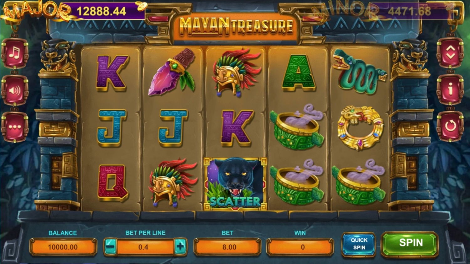Mayan Treasure Slot Gameplay