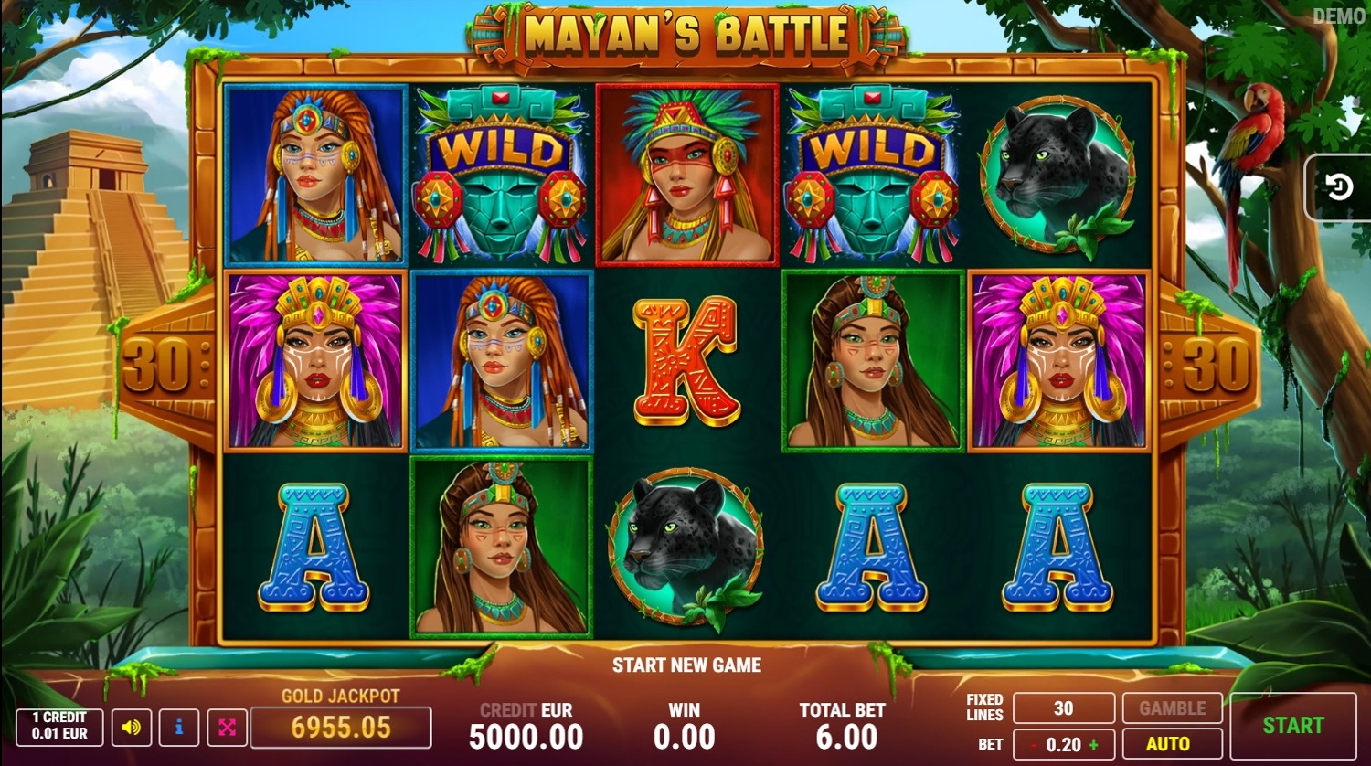Mayan's Battle Slot Gameplay