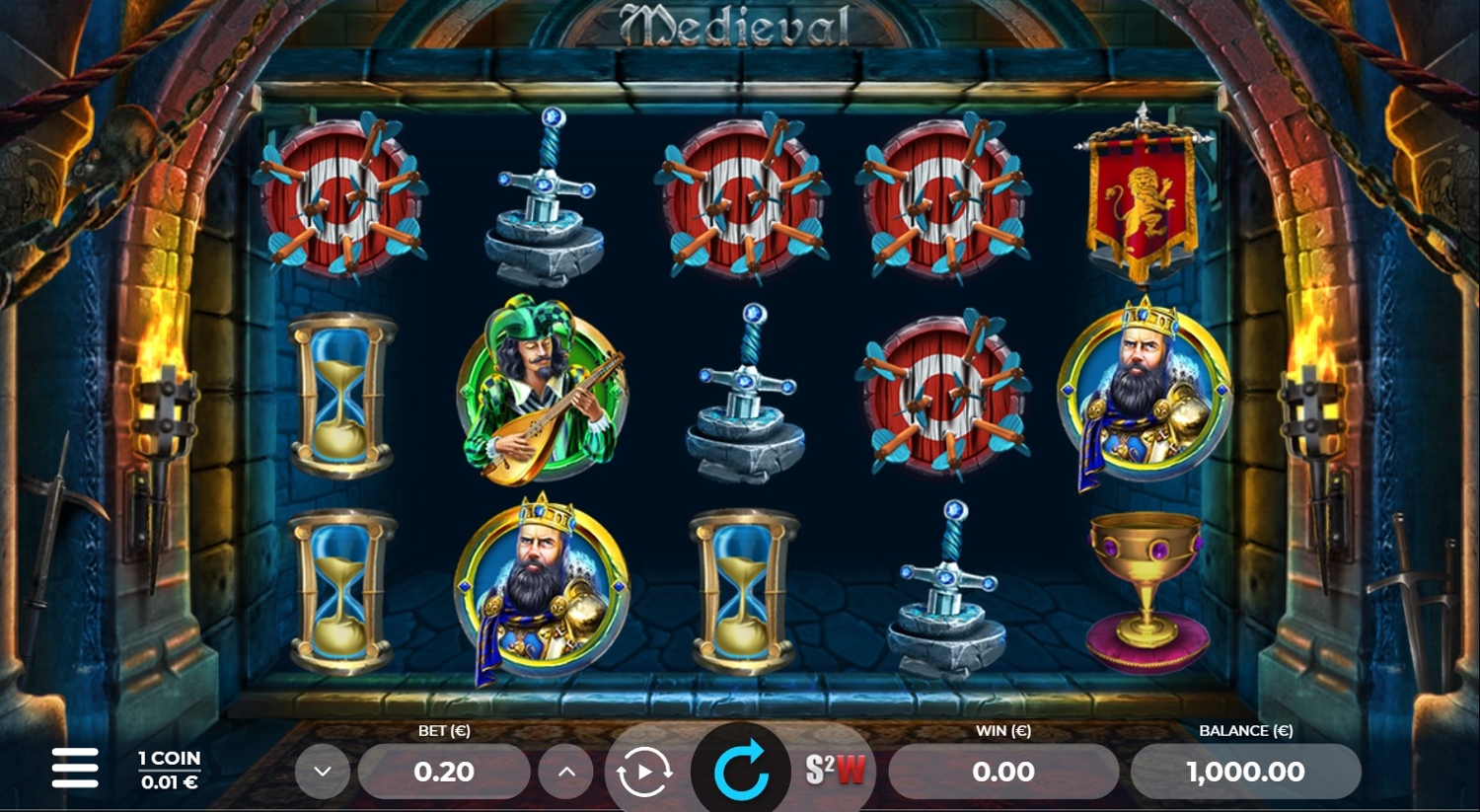 Medieval Slot Gameplay