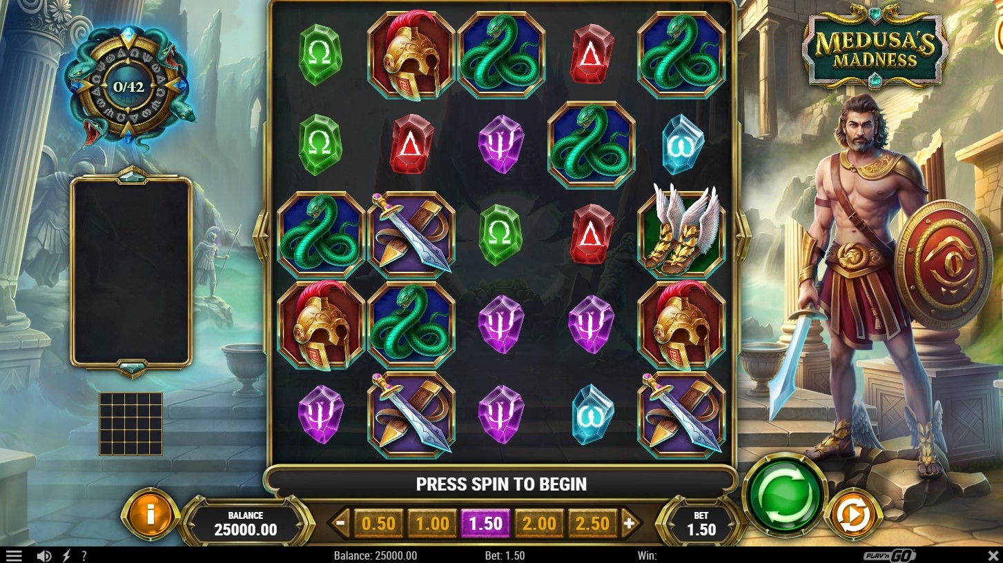 Medusa's Madness Slot Gameplay