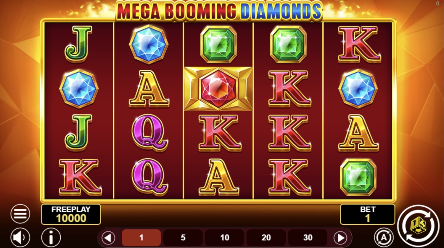 Mega Booming Diamonds Slot Gameplay
