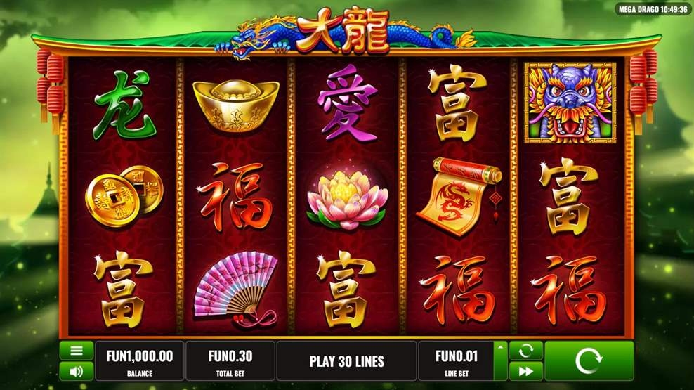 Mega Drago Slot Gameplay