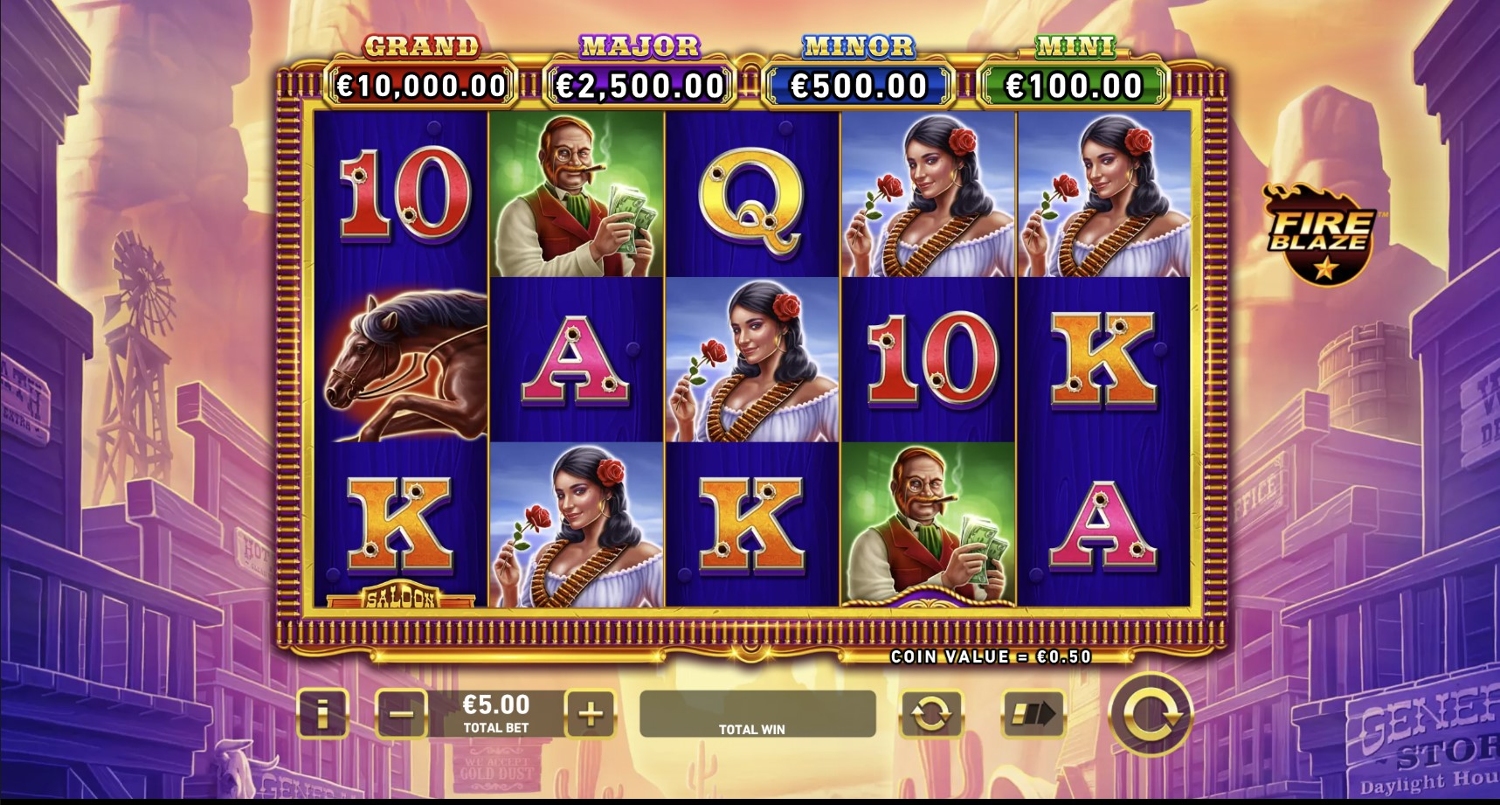 Mega Fire Blaze: Wild Pistolero Slot Gameplay