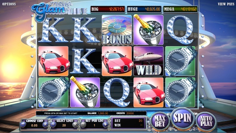 Mega Glam Life Slot Gameplay