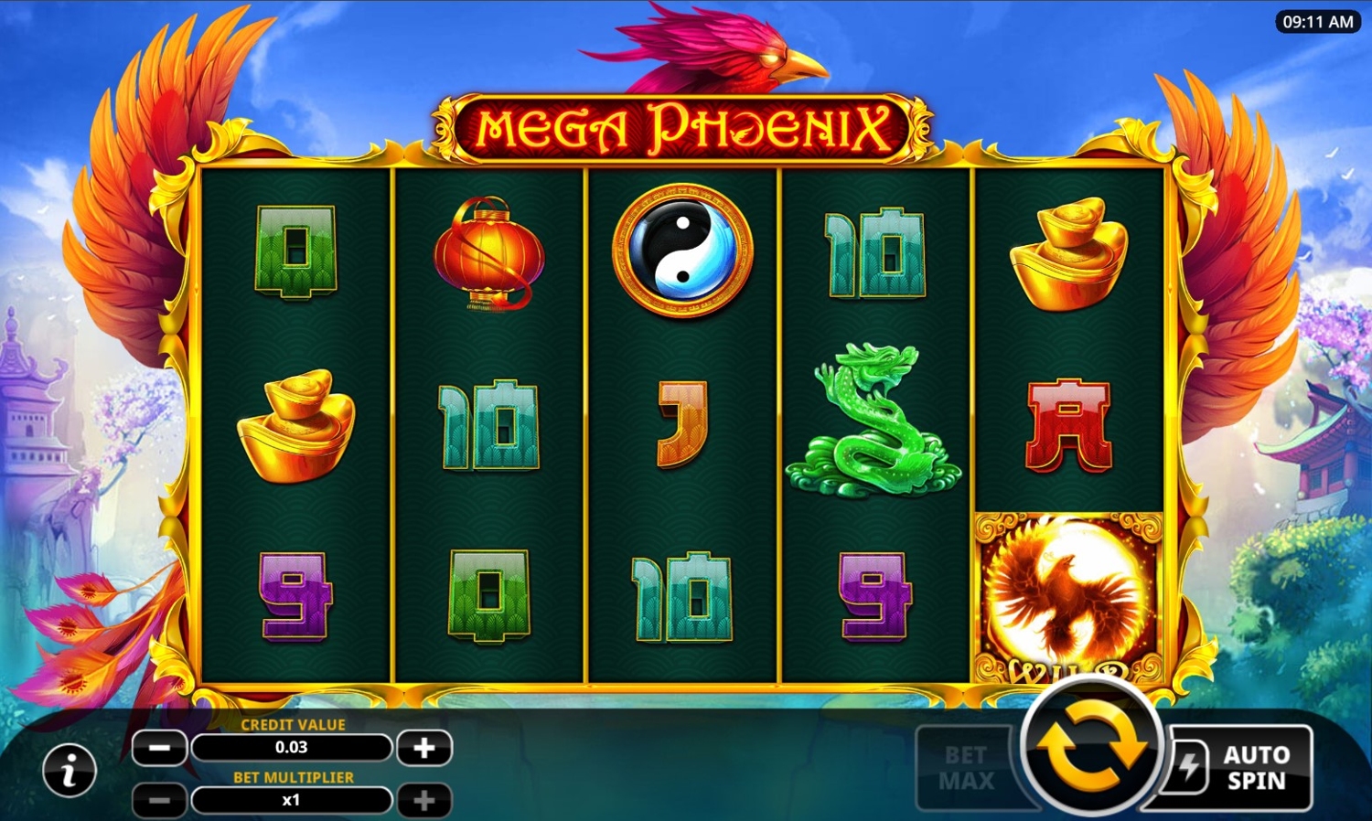 Mega Phoenix Slot Gameplay