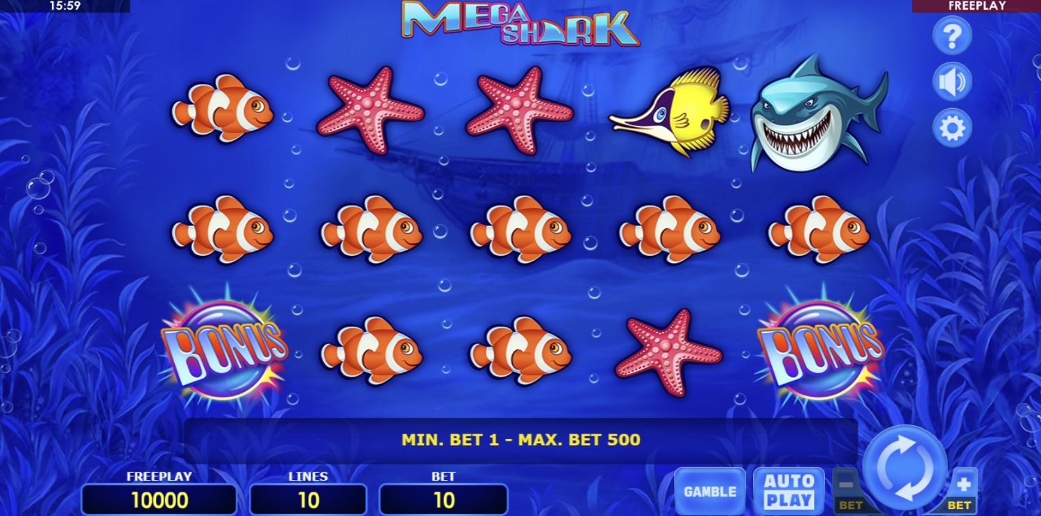 Mega Shark Slot Gameplay