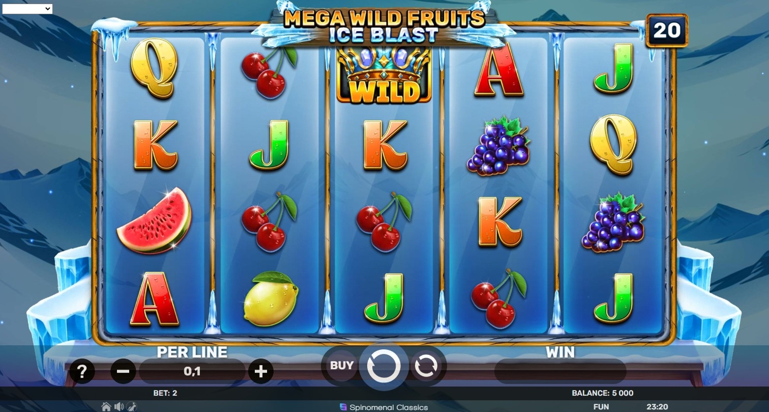 Mega Wild Fruits - Ice Blast Slot Gameplay