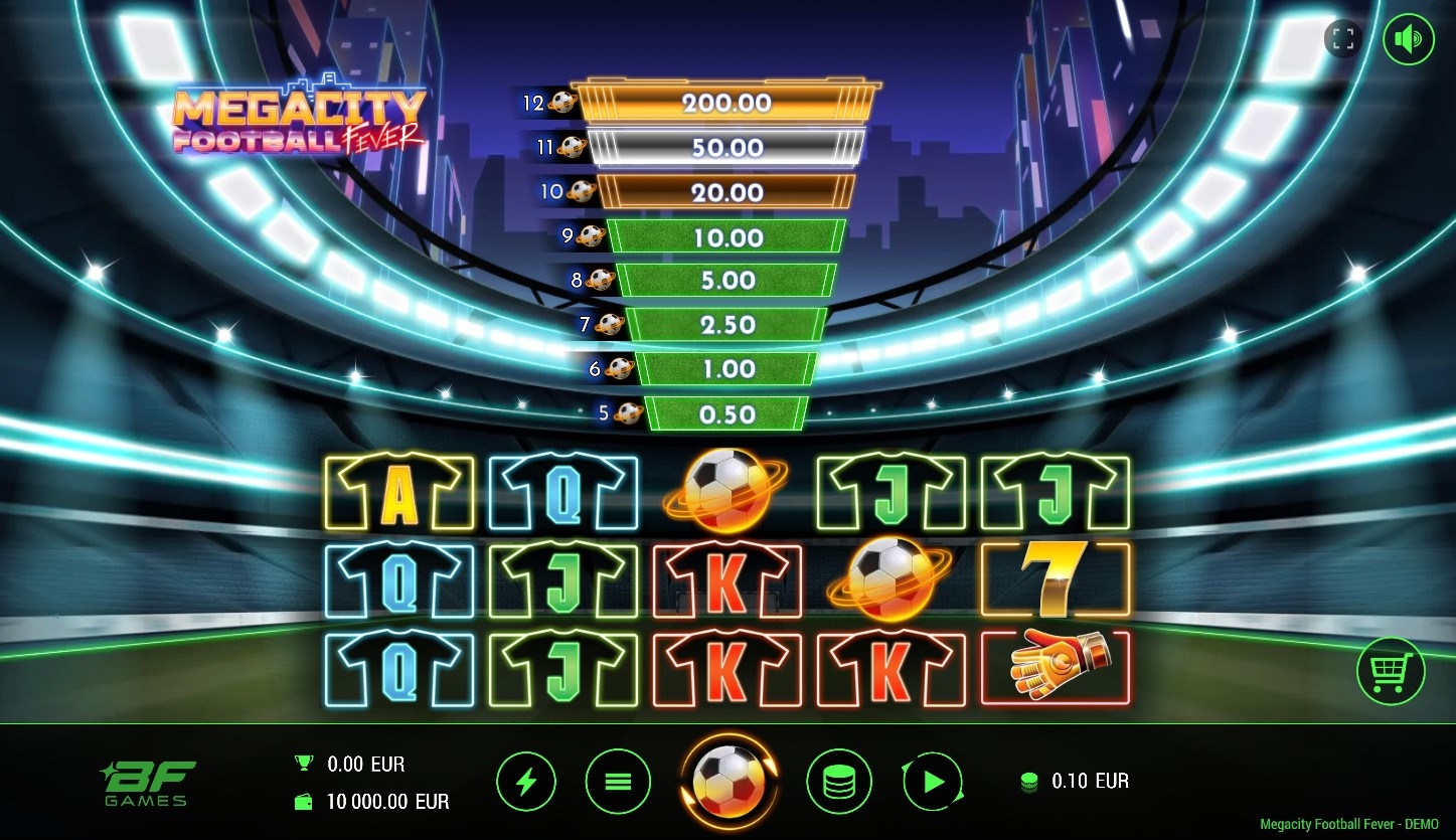 Megacity Football Fever Slot Gameplay