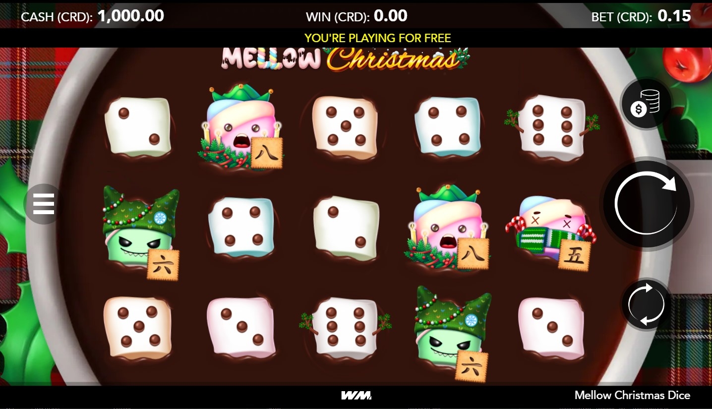 Mellow Christmas Dice Slot Gameplay